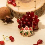 گردنبند طلا طرح سبد انار