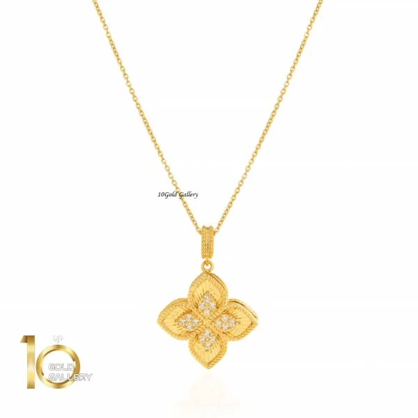 آویز طلا طرح روبرتو کوین مدل کوچک