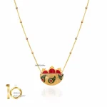 گردنبند طلا طرح سبد انار