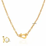 گردنبند طلا طرح فرد کد CN502