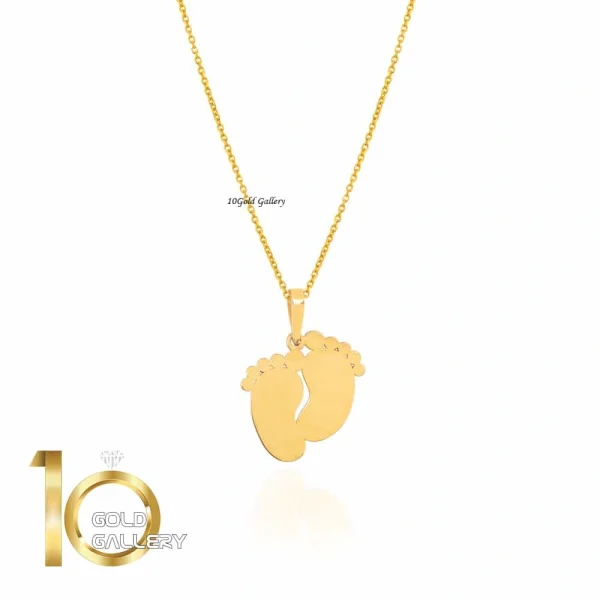 آویز طلای کودک طرح ردپا