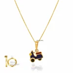 آویز طلای کودک طرح موتور