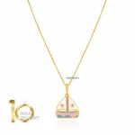 آویز طلا کودک طرح قایق بادی