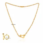 گردنبند-طلا-طرح-فرد-با-زنجیر-کارتیه