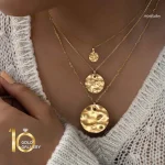 گردنبند-طلا-طرح-چیپسی-دایره-ای