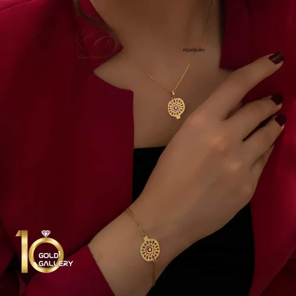 مدل-آویز-طلا-طرح-انار