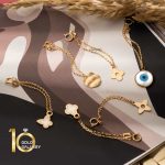 آویز ساعت طلا طرح پروانه کد WP360