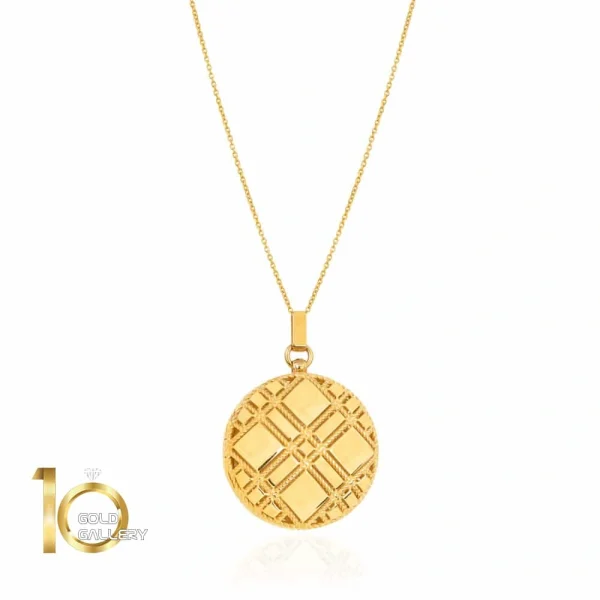 آویز طلا قاب عکس طرح روبرتو کوین