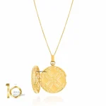 آویز طلا قاب عکس طرح روبرتو کوین