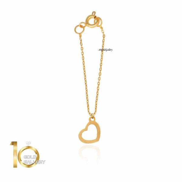 آویز ساعت طلا طرح قلب کد WP309