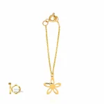 آویز-ساعت-طلا-طرح-گل