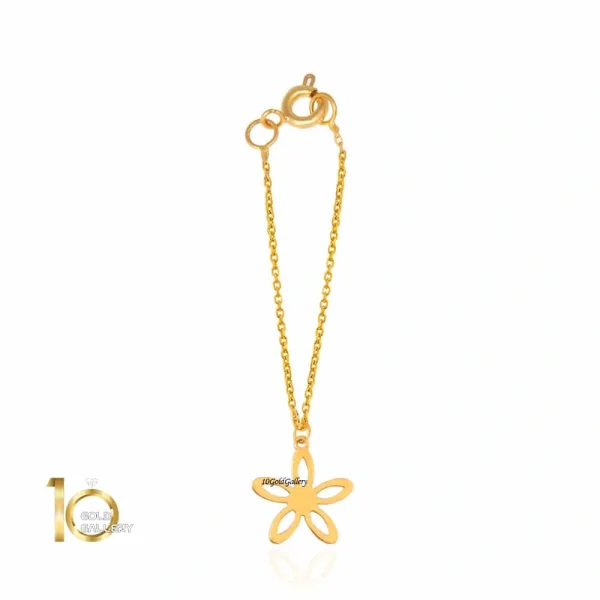 آویز-ساعت-طلا-طرح-گل