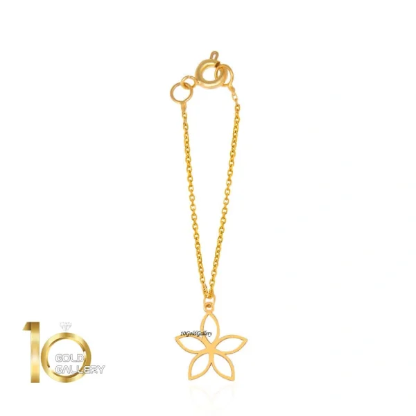 آویز-ساعت-طلا-طرح-گل