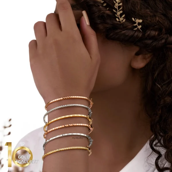 دستبند-النگویی-طلا-طرح-شوپارد-مدل-تمام-نگین