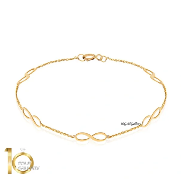 دستبند-طلا-طرح-بینهایت