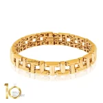 دستبند-طلا-طرح-تیفانی-پهن