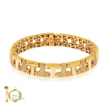 دستبند-طلا-طرح-تیفانی-پهن