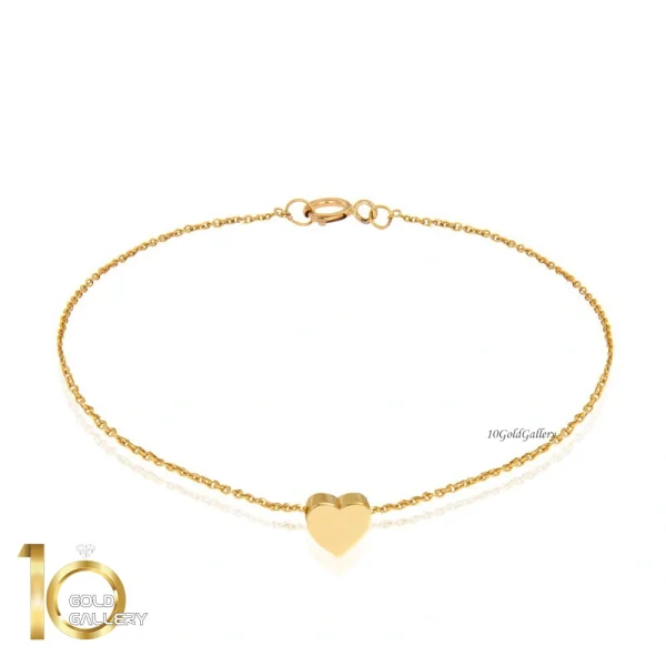 دستبند-طلا-طرح-قلب