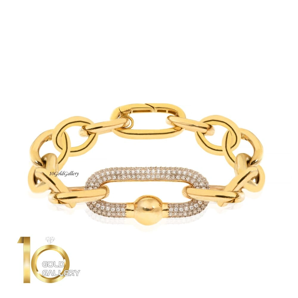 دستبند-طلا-طرح-مارلا-آرون-کد-CB508-1 دستبند-طلا-طرح-مارلا-آرون