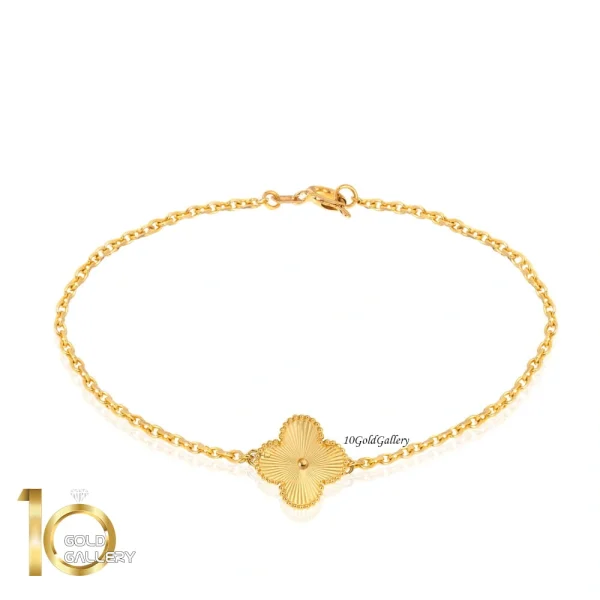 دستبند-طلا-طرح-گل-ونکلیف