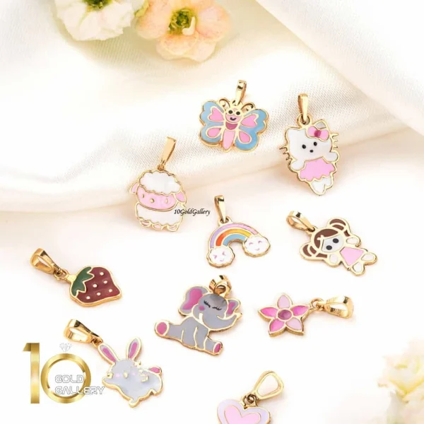 مجموعه-کار-کودک-آویز-میناکاری-شده