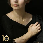 دستبند-طلا-زنانه-طرح-گل-چهار-پر-ونکلیف