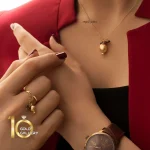 انگشتر طلا زنانه با اویز انار کالکشن یلدا
