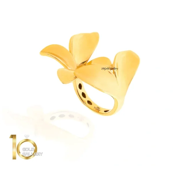 انگشتر طلا طرح گل