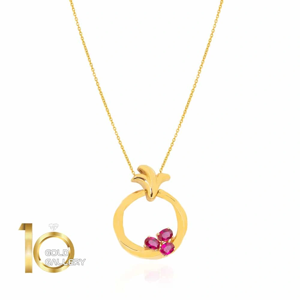 گردنبند طلا طرح انار کد CN540 گردنبند طلا طرح انار