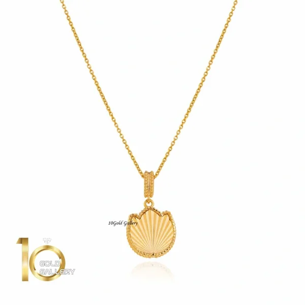 آویز طلا طرح گل لاله