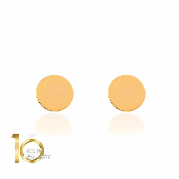 گوشواره میخی طلا طرح دایره