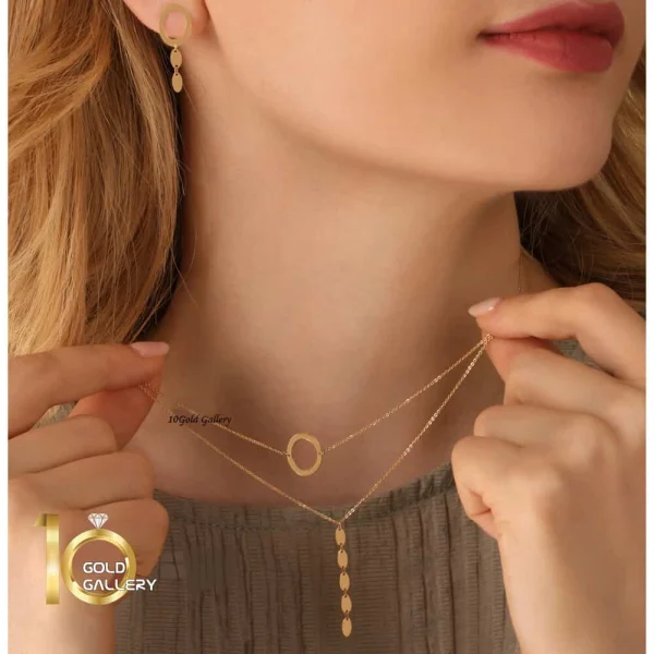 گوشواره طلا طرح هندسی