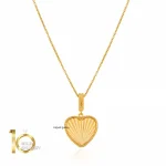 آویز طلا طرح قلب