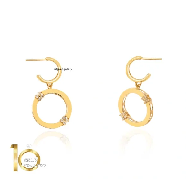 گوشواره طلا طرح روبرتو کوین