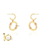 گوشواره طلا طرح روبرتو کوین