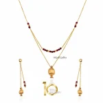 نیم ست طلا دست ساز طرح انار کالکشن یلدا