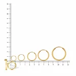 گوشواره حلقه ای در 5 سایز