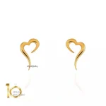 گوشواره طلا طرح قلب فانتزی