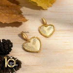 آویز طلا طرح قلب کد CP363 - تصویر 2