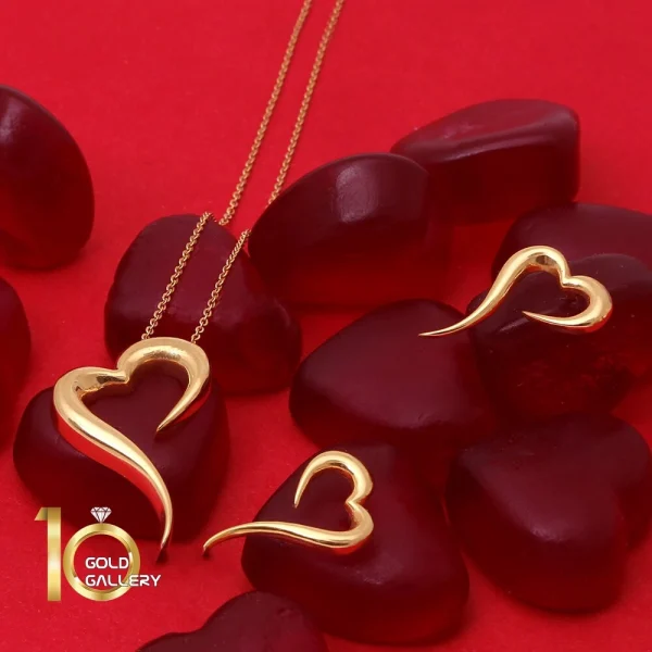 نیم ست طرح قلب فانتزی مدل