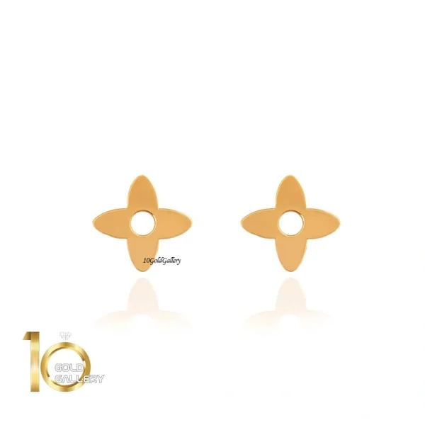 گوشواره طلا طرح لویی ویتون