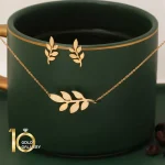 نیم ست طرح برگ مل