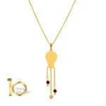 آویز طلا طرح انار