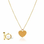 آویز طلا طرح قلب تیفانی