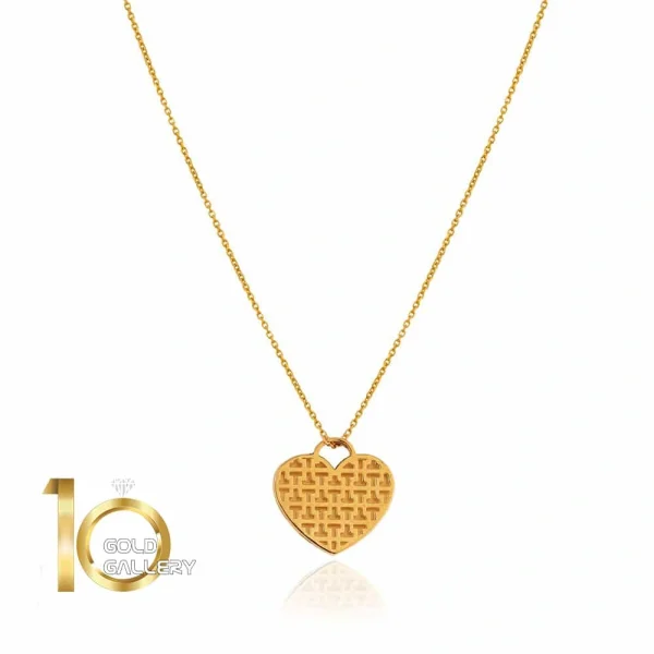 آویز طلا طرح قلب تیفانی