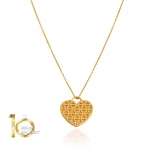 آویز طلا طرح قلب تیفانی