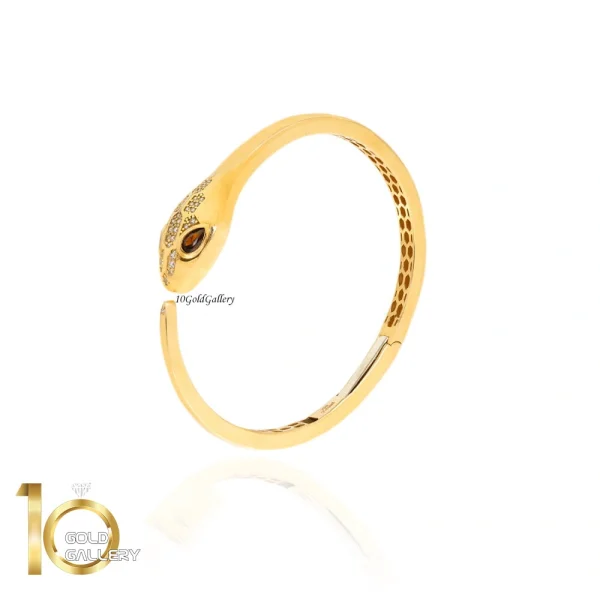 بنگل طلا طرح بولگاری مدل سرپنتی