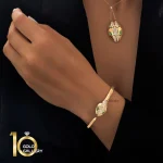 بنگل-طلا-طرح-بولگاری-مدل-سرپنتی
