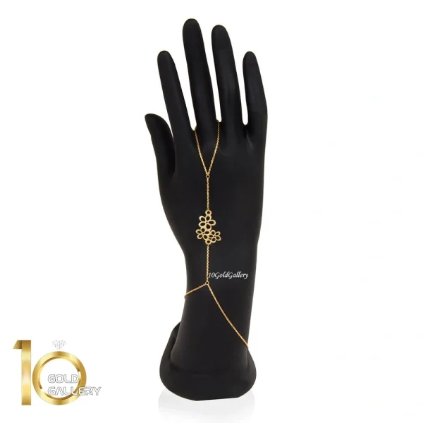 تمیمه طلا زنانه طرح سه گل