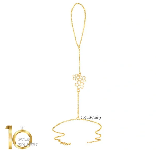 تمیمه طلا زنانه طرح سه گل